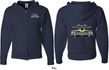 Dodge Yellow Plymouth Roadrunner (Front & Back) Full Zip Hoodie