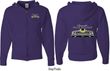 Dodge Yellow Plymouth Roadrunner (Front & Back) Full Zip Hoodie