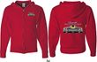 Dodge Yellow Plymouth Roadrunner (Front & Back) Full Zip Hoodie