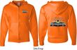Dodge Yellow Plymouth Roadrunner (Front & Back) Full Zip Hoodie