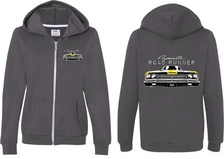 Dodge Yellow Plymouth Roadrunner (Front & Back) Ladies Full Zip