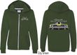 Dodge Yellow Plymouth Roadrunner (Front & Back) Ladies Full Zip