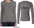 Dodge Yellow Plymouth Roadrunner (Front & Back) Ladies Long Sleeve