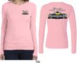 Dodge Yellow Plymouth Roadrunner (Front & Back) Ladies Long Sleeve