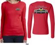 Dodge Yellow Plymouth Roadrunner (Front & Back) Ladies Long Sleeve