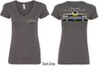 Dodge Yellow Plymouth Roadrunner (Front & Back) Ladies V-neck