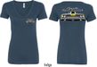 Dodge Yellow Plymouth Roadrunner (Front & Back) Ladies V-neck
