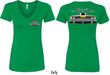 Dodge Yellow Plymouth Roadrunner (Front & Back) Ladies V-neck