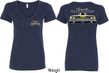 Dodge Yellow Plymouth Roadrunner (Front & Back) Ladies V-neck