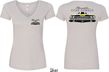 Dodge Yellow Plymouth Roadrunner (Front & Back) Ladies V-neck