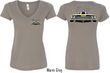 Dodge Yellow Plymouth Roadrunner (Front & Back) Ladies V-neck