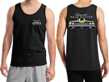 Dodge Yellow Plymouth Roadrunner (Front & Back) Tank Top