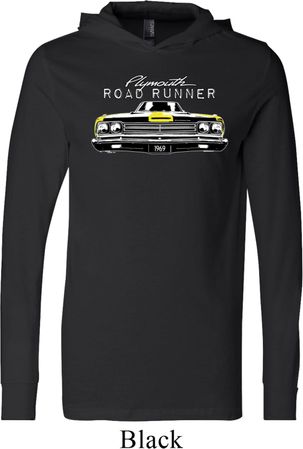 Dodge Yellow Plymouth Roadrunner Lightweight Hoodie Tee
