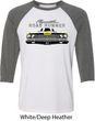 Dodge Yellow Plymouth Roadrunner Mens Raglan Shirt