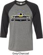Dodge Yellow Plymouth Roadrunner Mens Raglan Shirt