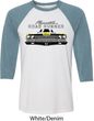 Dodge Yellow Plymouth Roadrunner Mens Raglan Shirt