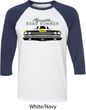 Dodge Yellow Plymouth Roadrunner Mens Raglan Shirt