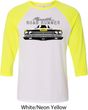 Dodge Yellow Plymouth Roadrunner Mens Raglan Shirt