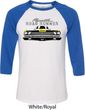 Dodge Yellow Plymouth Roadrunner Mens Raglan Shirt