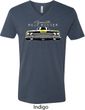 Dodge Yellow Plymouth Roadrunner Mens V-Neck Shirt