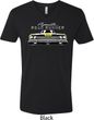 Dodge Yellow Plymouth Roadrunner Mens V-Neck Shirt