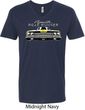Dodge Yellow Plymouth Roadrunner Mens V-Neck Shirt