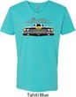 Dodge Yellow Plymouth Roadrunner Mens V-Neck Shirt