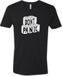 Don't Panic Toilet Paper Adult V-Neck T-Shirt