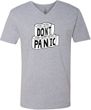 Don't Panic Toilet Paper Adult V-Neck T-Shirt