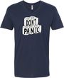 Don't Panic Toilet Paper Adult V-Neck T-Shirt