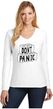 Don't Panic Toilet Paper Ladies Long Sleeve V-Neck T-Shirt