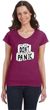 Don't Panic Toilet Paper Ladies Social Distancing Fit V-Neck T-Shirt