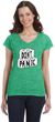 Don't Panic Toilet Paper Ladies Social Distancing Fit V-Neck T-Shirt