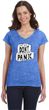 Don't Panic Toilet Paper Ladies Social Distancing Fit V-Neck T-Shirt
