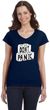 Don't Panic Toilet Paper Ladies Social Distancing Fit V-Neck T-Shirt