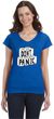 Don't Panic Toilet Paper Ladies Social Distancing Fit V-Neck T-Shirt