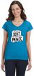 Don't Panic Toilet Paper Ladies Social Distancing Fit V-Neck T-Shirt