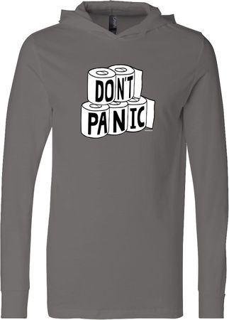 Don't Panic Toilet Paper Social Distancing Lightweight Hoodie T-Shirt