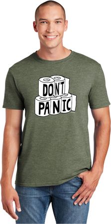 Don't Panic Toilet Paper Soft Style Unisex T-Shirt
