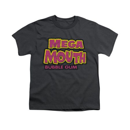 Double Bubble Shirt Kids Mega Mouth Charcoal T-Shirt