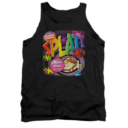 Double Bubble Shirt Tank Top Splat Gum Black Tanktop