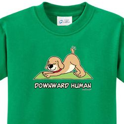 Downward Human Kids Yoga Shirts