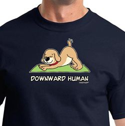 Downward Human Mens Yoga Shirts