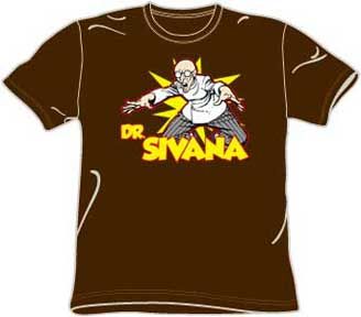Dr. Sivana T-shirt - Archenemy DC Comics Adult Brown Tee