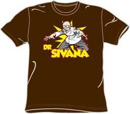 Dr. Sivana T-shirt - Archenemy DC Comics Adult Brown Tee