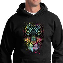 Dripping Neon Tiger Hoodie Dripping Neon Tiger Hoodie