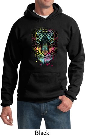 Dripping Neon Tiger Hoodie