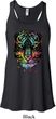 Dripping Neon Tiger Ladies Flowy Racerback Tanktop