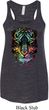 Dripping Neon Tiger Ladies Flowy Racerback Tanktop