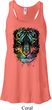 Dripping Neon Tiger Ladies Flowy Racerback Tanktop